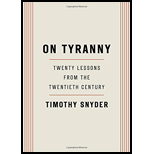 Image for ON TYRANNY:TWENTY LESSONS FROM...      