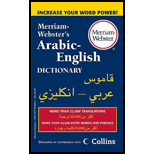 Image for MERRIAM-WEBSTER'S ARABIC-ENGLISH DICT. 