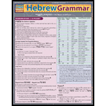 Cover Image For BARCHARTS HEBREW GRAMMAR 