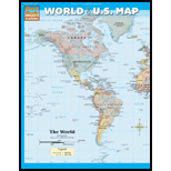Cover Image For BARCHARTS WORLD & US MAP
